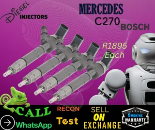 Mercedes C270 Bosch diesel injectors