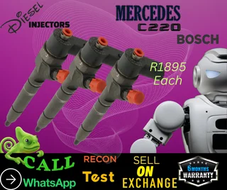 Mercedes C220 Bosch diesel injectors