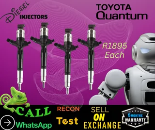 Toyota Quantum diesel injectors