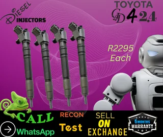 Toyota GD4 2.4 diesel injectors