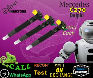 Mercedes C270 Delphi diesel injectors