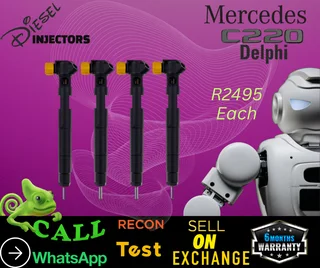 Mercedes C220 Delphi diesel injectors