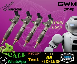 GWM 2.5 diesel injectors
