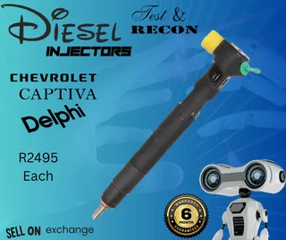 Chevrolet Captiva Delphi diesel injectors