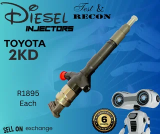 Toyota 2 KD diesel injectors