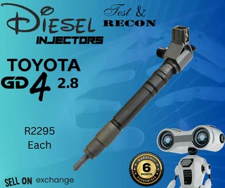 Toyota GD4 2.8 diesel injectors