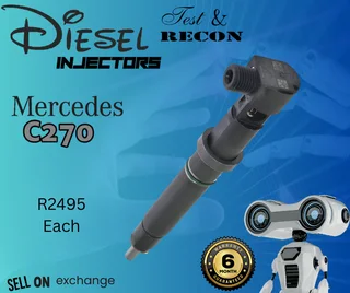 Mercedes C270 Delphi diesel injectors