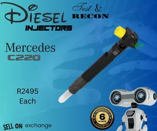 Mercedes C220 Delphi diesel injectors