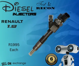 Renault 1.9 diesel injectors