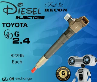 Toyota GD6 2.4 diesel injectors