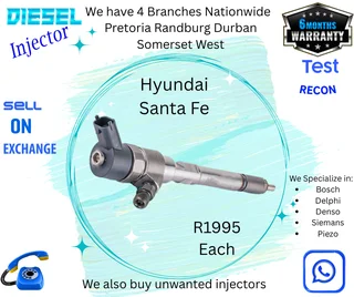 Hyundai Santa Fe diesel injectors