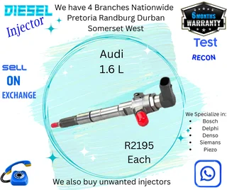 Audi 1.6 diesel injectors