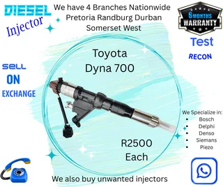 Toyota Dyna 700 diesel injectors