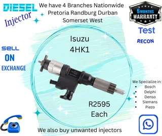 Isuzu 4HK1 diesel injectors