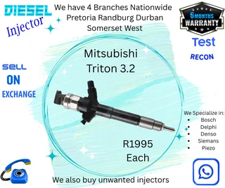 Mitsubishi Triton 3.2 diesel injectors