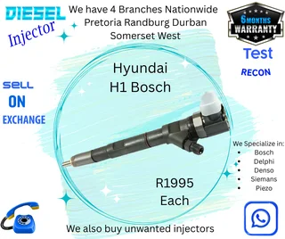 Hyundai H1 Bosch diesel injectors