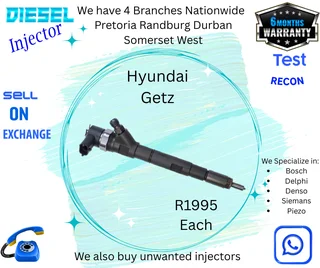 Hyundai Getz diesel injectors