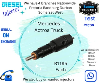 Mercedes Actros Truck diesel injectors