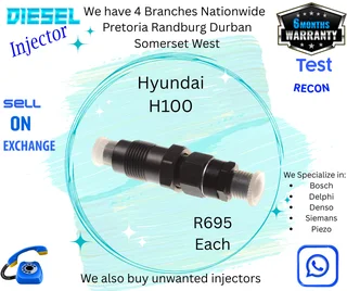 Hyundai H100 diesel injectors