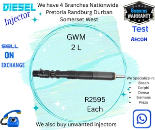 GWM 2 L diesel injectors