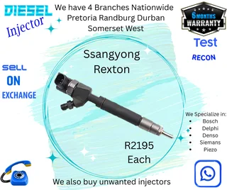 Ssangyong Rexton diesel injectors