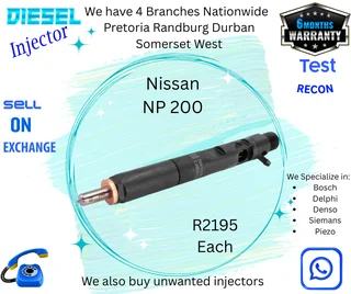 Nissan NP200 diesel injectors