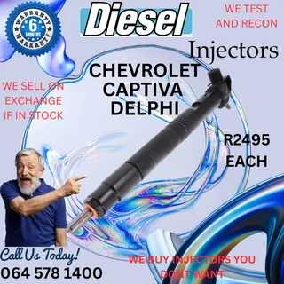 Chev Captiva Delphi diesel injectors