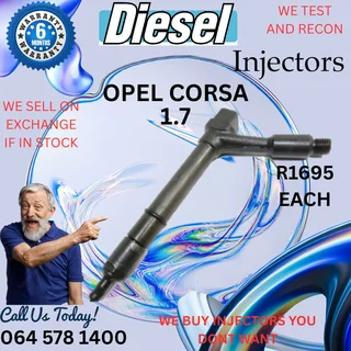 Opel Corsa 1.7 diesel injectors