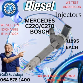 Mercedes C220/C270 Bosch diesel injectors