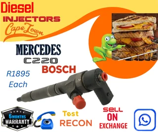 Mercedes C220 Bosch diesel injectors