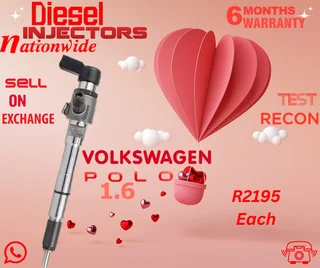 VW Polo 1.6 diesel injectors