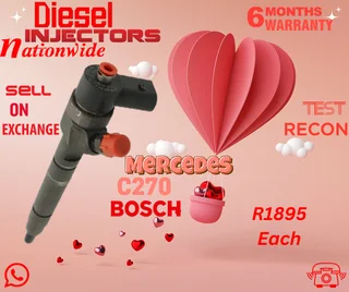 Mercedes C270 Bosch diesel injectors