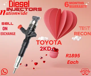 Toyota 2 KD diesel injectors