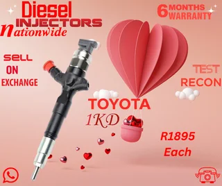 Toyota 1 KD diesel injectors