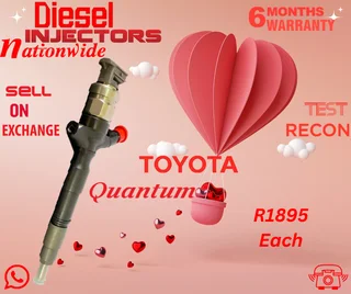 Toyota Quantum diesel injectors