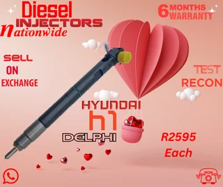 Hyundai H1 Delphi diesel injectors