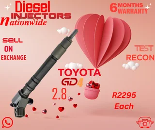 Toyota GD4 2.8 diesel injectors
