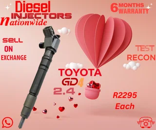 Toyota GD4 2.4 diesel injectors