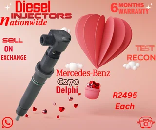 Mercedes C270 Delphi diesel injectors