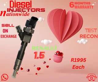 Renault 1.5 diesel injectors