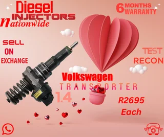 VW Transporter 1.4 diesel injectors