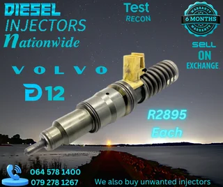 Volvo D12 diesel injectors