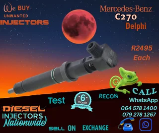 Mercedes C270 Delphi diesel injectors