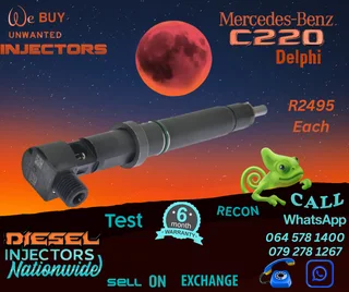 Mercedes C220 Delphi diesel injectors