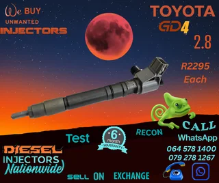 Toyota GD4 2.8 diesel injectors