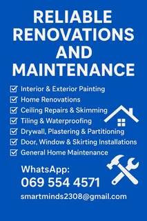 Home Renovations and maintenance