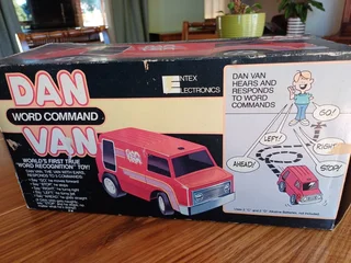 DAN VAN Word Command Vintage toy van