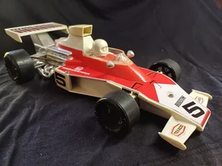 Vintage toy car. Formula 1 Texaco Marlboro McLaren, Emerson Fittipaldi
