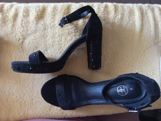 Diamante platform heels