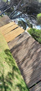 Bamboo and wood fencing